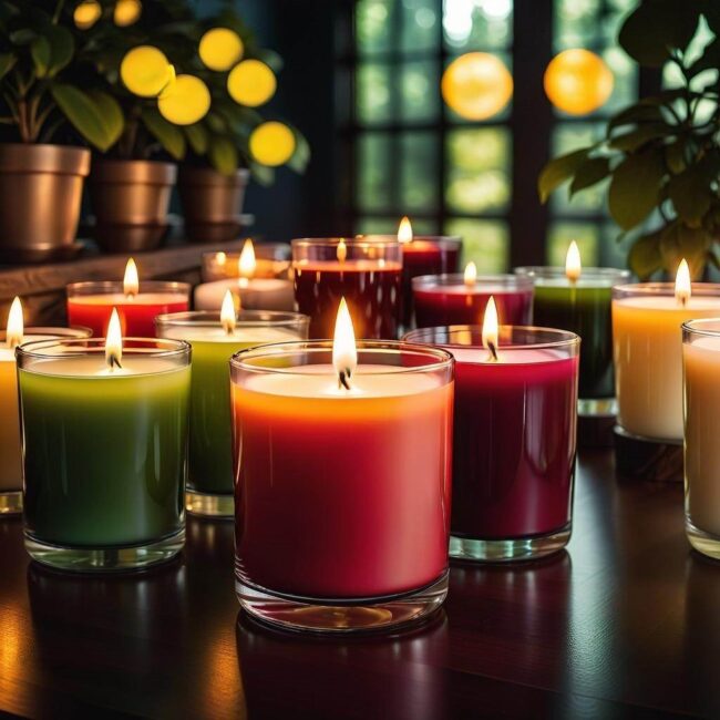 Jak uniknąć przebarwień w świecach sojowych