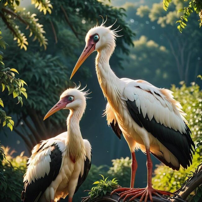 Maksymalna długość życia bocianów