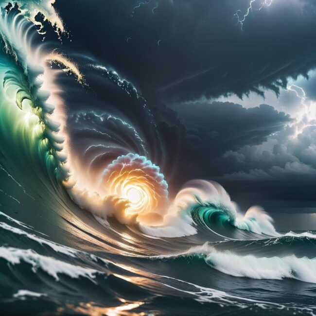 Zjawisko ciepłego oceanicznego wstępującego prądu konwekcyjnego